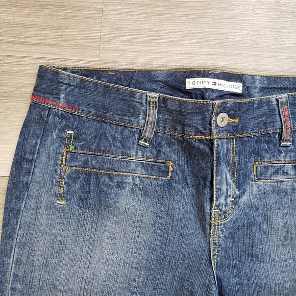 Tommy Hilfiger Vintage Embroidered Denim Capri - Picture 12 of 15